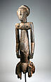 Figure: Male, Wood, metal studs, Kusu peoples