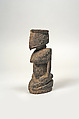 Figure: Kneeling Female, Dogon or Tellem blacksmith (?), Wood, Dogon or Tellem peoples (?)