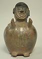 Male Effigy Vessel, Ceramic, pigment, Inca