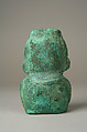 Seated Figure, Gilded copper, Moche