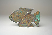Ornamental Fish, Silvered copper, Moche