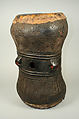 Drum (Mukupela), Wood, skin, Chokwe peoples