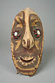 Head, Wood, paint, seeds, resin, shell, fiber, Gogodala people
