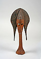 Marionette: Head (Merekun), Wood, mirror, Bamana peoples