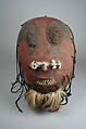Mask, Calabash, hair, pigment, string, cloth, feathers, fur, Edo peoples, Ishan group (?)