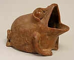 Frog Vessel, Ceramic, pigment (?), Colima