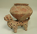 Bowl Resting on Jaguar, Ceramic, pigment, Costa Rica
