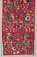 Tunic Fragment, Camelid hair, cotton, Moche-Wari