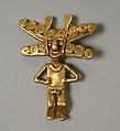 Gold Figure Pendant, Gold, Quimbaya (?)