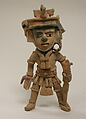 Ceramic Standing Warrior Figure, Ceramic, pigment, Remojadas
