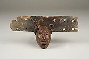 Drum Handle, Ivory, bead, hide, Inuit