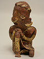 Seated Female Figure, Ceramic, Nayarit