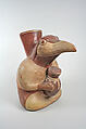 Bird jar, Moche artist(s), Ceramic, slip, Moche
