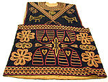 Man's Prestige Garment, Cotton fabric with multicolored embroidery, Bamileke peoples, Chiefdom of Big Babanki