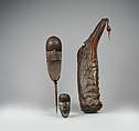 Pouch for miniature masks, Loma artist(s), Leather, pigment, Loma or Toma peoples