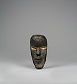 Miniature Mask, Wood, metal, cowries, fetish material, Loma or Toma peoples