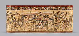 Vessel with mythological scene, Maya artist(s), Ceramic, Maya