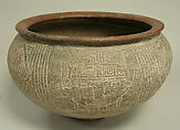 Incised Bowl with Ring Base, Ceramic, Manteño
