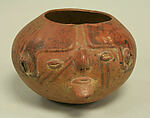 Bowl with Face, Ceramic, Puruha