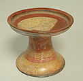 Painted Pedestal Bowl, Ceramic, pigment, Chorrera