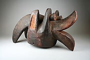 Helmet Mask (Nsua-Ndua), Wood, pigment, Mambila