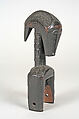 Heddle Pulley with Figure, Wood, Baule peoples