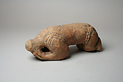 Crouching Figure, Terracotta, Middle Niger civilization