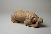 Crouching Figure, Terracotta, Middle Niger civilization