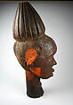 Headdress: Head, Wood, skin, pigment, iron nails, Ejagham peoples