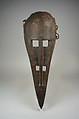 Mask: Monkey (N'Gon Koun), Wood, metal pins, brass sheets, cord, Bamana peoples