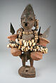 Figure: Male with Vessels, Wood, terracotta, iron, seeds, cowries, beads, wire, Fon peoples