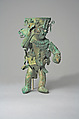 Warrior figure, Moche artist(s), Gilded copper, shell, stone, Moche