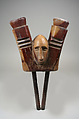 Figure: Bellows with Face, Bamana numu (blacksmith), Wood, iron, Bamana peoples