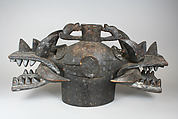 Janus Helmet Mask (Wanyugo), Wood, pigment, Senufo peoples