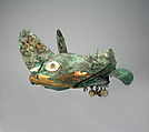 Animal Ornament, Copper, gilded copper, silvered copper, shell, Moche