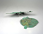 Disk Ornament, Gilded copper, Moche