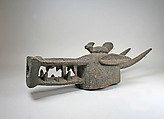 Helmet Mask, Wood, sacrificial materials, Senufo peoples