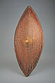 Shield, Wood, cane, hide with fur, Ganda peoples