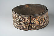 Bark Belt (Titi Bae [?]), Bark, paint, Kerewa people 
