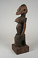 Seated Female Figure, Wood, Turka
