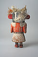 Katsina, Wood, paint, feathers, Hopi