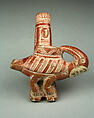 Pipe Bowl: Bird (Sankofa), Terracotta, pigment, Asante