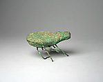 Spider, Silvered copper, turquoise, Moche