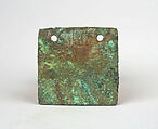 Bird Plaque Ornament, Copper, gilt, Vicús