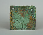 Bird Plaque Ornament, Copper, gilt, Vicús