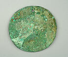 Round Plaque, Copper (hammered), gilt, Vicús
