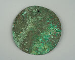 Round Plaque, Copper (hammered), gilt, Vicús