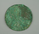 Round Plaque, Copper (hammered), gilt, Vicús