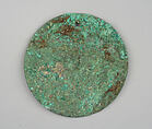 Round Plaque, Copper (hammered), gilt, Vicús