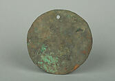 Round Plaque, Copper (hammered), gilt, Vicús